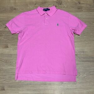 Polo by Ralph Lauren Men's Bright Pink Polo Shirt